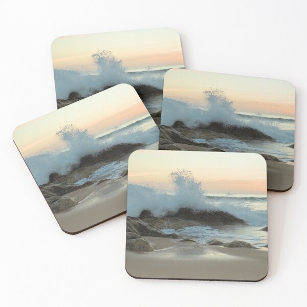 Item preview, Crushing waves in Salgados beach at sunset 3 designed and sold by AngeloDeVal.