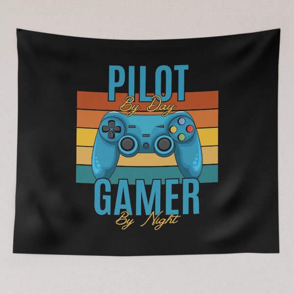 Item preview, Pilot By Day Gamer By Night designed and sold by RockBeeDesigns.