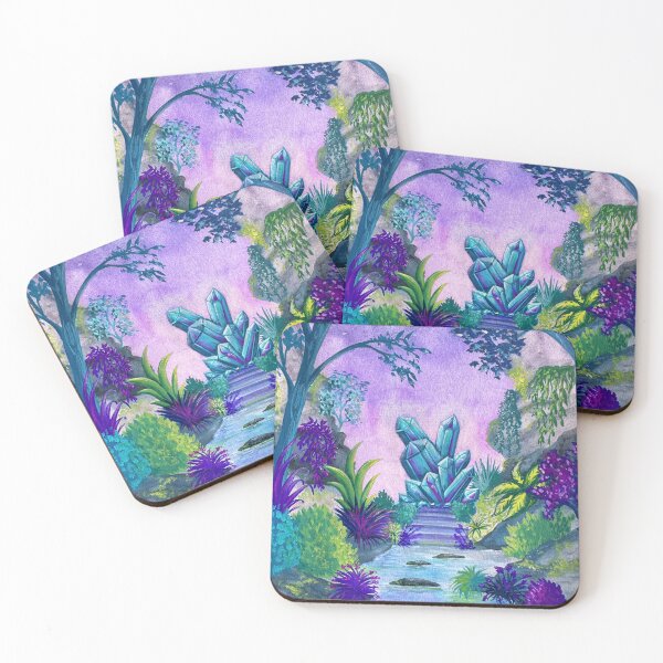 Item preview, Magical fantasy crystal forest designed and sold by kittydarkstar.