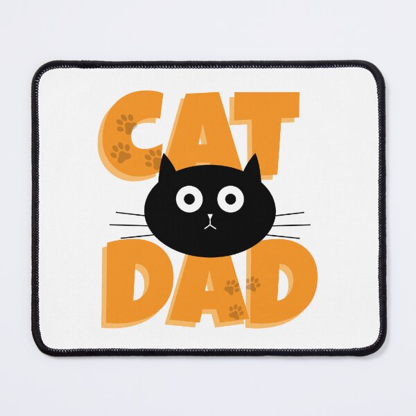 Item preview, cat dad text with cute black cat designed and sold by Ijjul322.