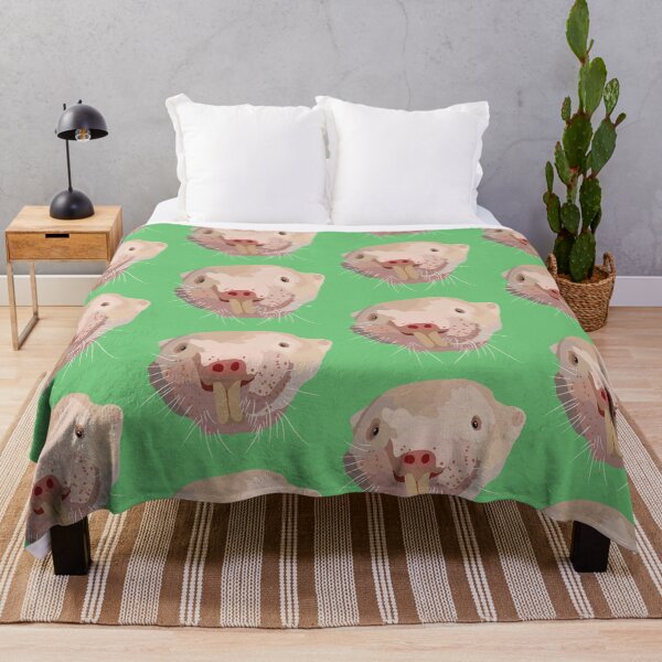 Item preview, N is for Naked Mole Rat,Naked Mole Rat – Unique Subterranean Rodent Wildlife Illustration designed and sold by PrettylittlepastelUk.