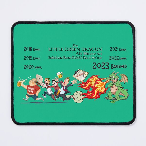 Item preview, Little Green Dragon Banished version (BLACK TEXT) designed and sold by Spyinthesky.