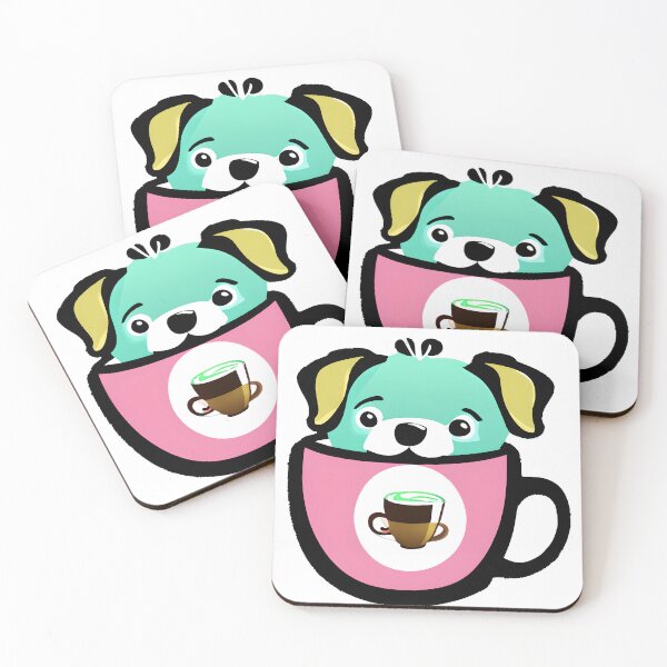 Item preview, Puppucino Cute Kawaii Dog 2 designed and sold by KarolloBrand.