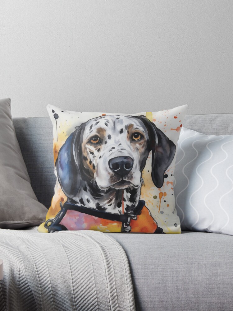 Kingfisher Decorative Pillow, Animal Pillow, Art Pillow, Bright