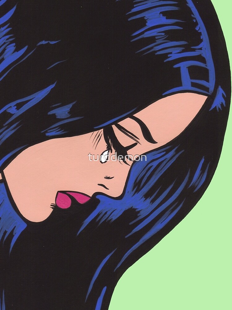 "Crying Comic Girl" Tshirt by turddemon Redbubble