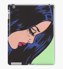 Schreiendes komisches Mädchen iPad-Hülle & Klebefolie