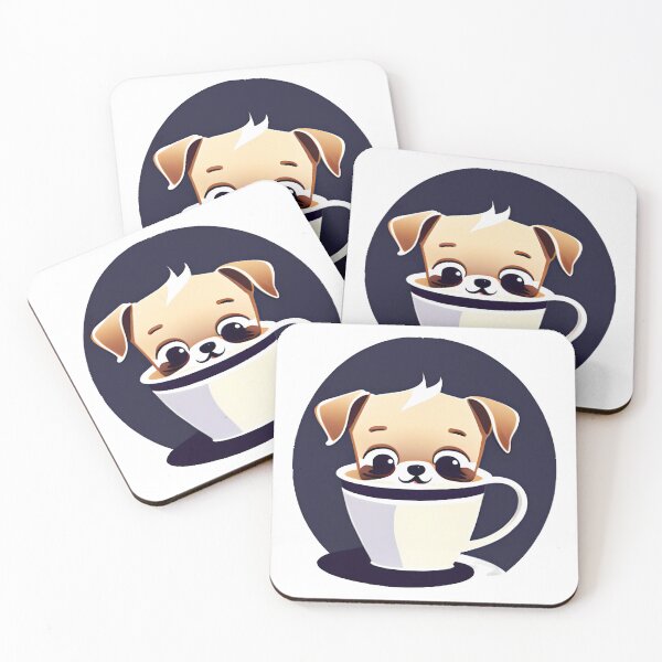 Item preview, Puppucino Cute Kawaii Dog 4 designed and sold by KarolloBrand.