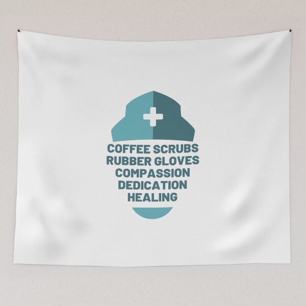 Item preview, Coffee Scrubs And Rubber Gloves Medical Nurse Quote designed and sold by erion-store.