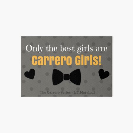 Carrero Girls Art Board Print