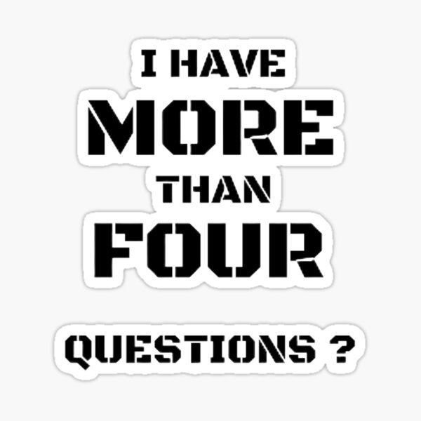Item preview, Funny Passover Seder I Have More Than Four Questions designed and sold by shopdyali.