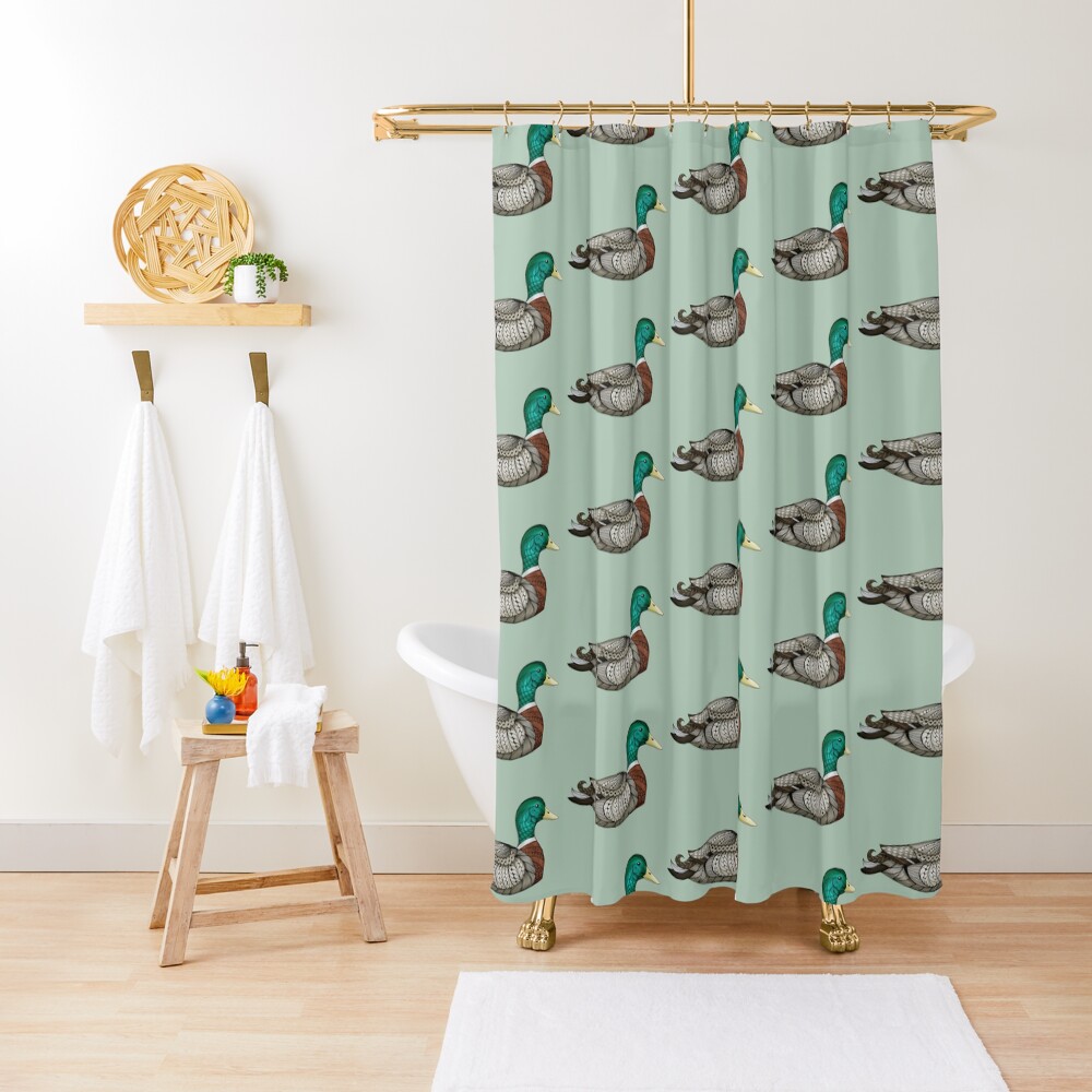 "Mallard Duck" Shower Curtain for Sale by MagicMama Redbubble