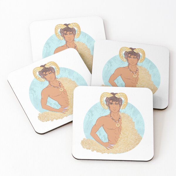 Item preview, Illustration of the astrological sign of Aries as a beautiful man designed and sold by JAG2B.
