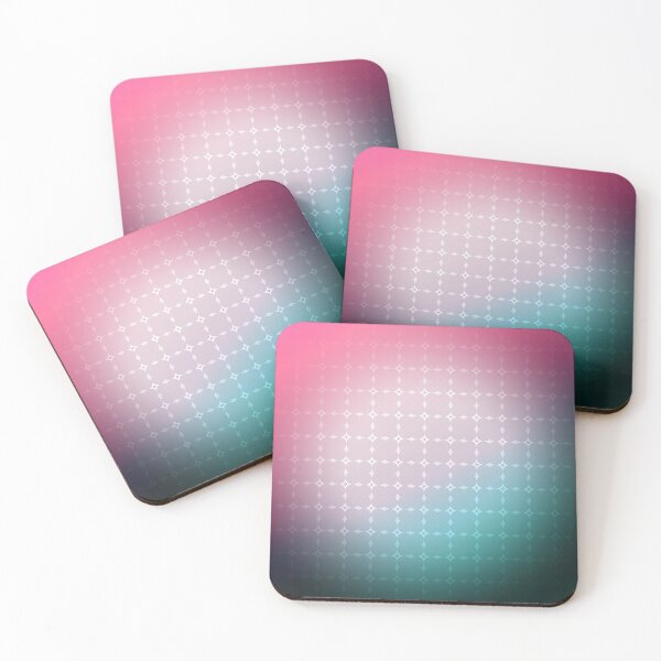 Item preview, GRADIENT PINK GREEN GEOMETRIC PATTERN designed and sold by PRIMEPATTERN.