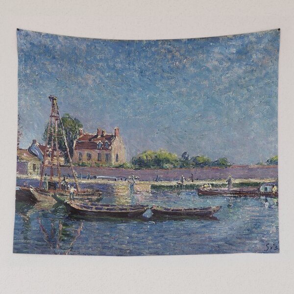 Item preview, The Lock of Saint Mammies by Alfred Sisley designed and sold by tomorrowsart.
