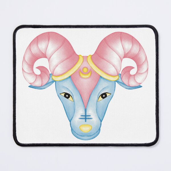 Item preview, Aries watercolor illustration astrology designed and sold by JAG2B.