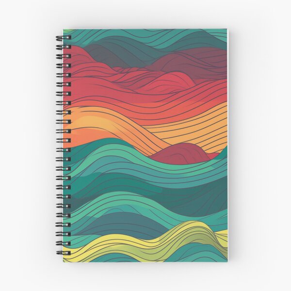 Item preview, Colorful wave tile design designed and sold by NxtGenArt.