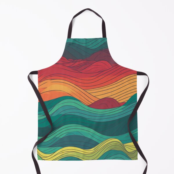 Item preview, Colorful wave tile design designed and sold by NxtGenArt.