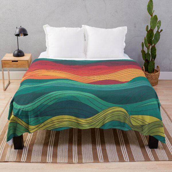 Item preview, Colorful wave tile design designed and sold by NxtGenArt.