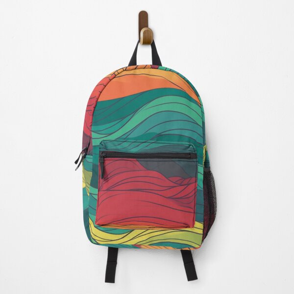 Item preview, Colorful wave tile design designed and sold by NxtGenArt.