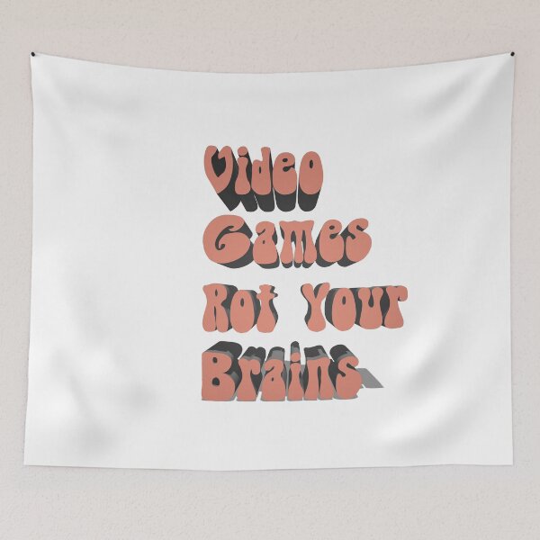 Item preview, Video Games Rot Your Brains designed and sold by jkrphoto.