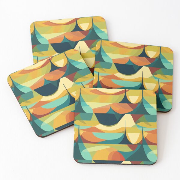 Item preview, Bright retro tiles designed and sold by NxtGenArt.
