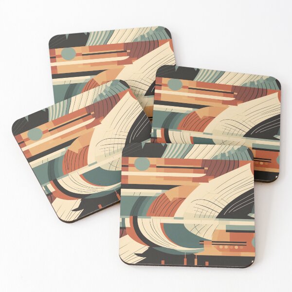 Item preview, Retro abstract tiles designed and sold by NxtGenArt.