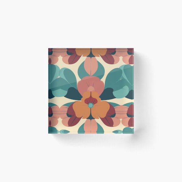 Item preview, Retro flowers designed and sold by NxtGenArt.
