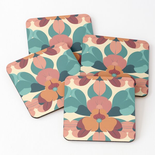 Item preview, Retro flowers designed and sold by NxtGenArt.