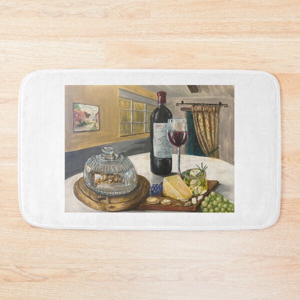 Item preview, Cheese and wine designed and sold by RuthWilliamsArt.