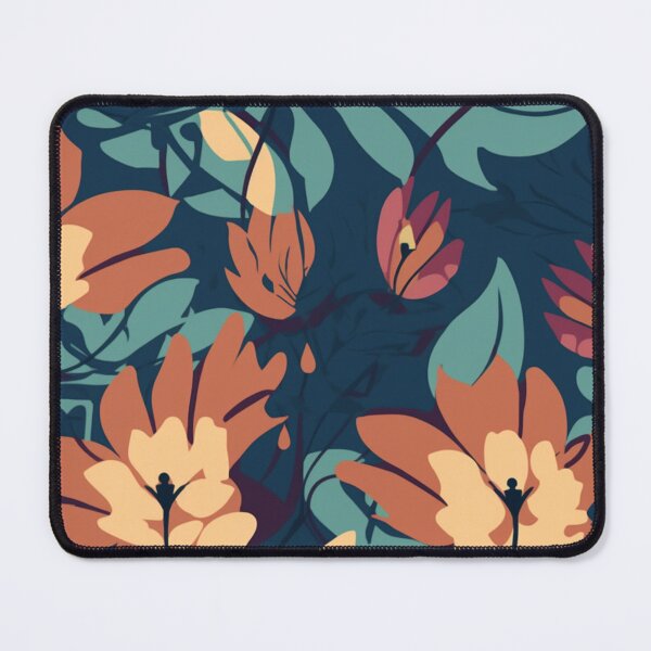Item preview, Dark retro flowers designed and sold by NxtGenArt.