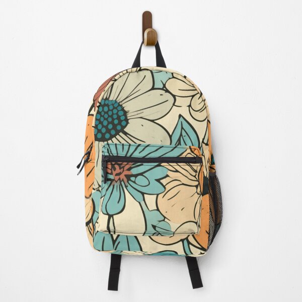 Item preview, Bright retro flowers designed and sold by NxtGenArt.