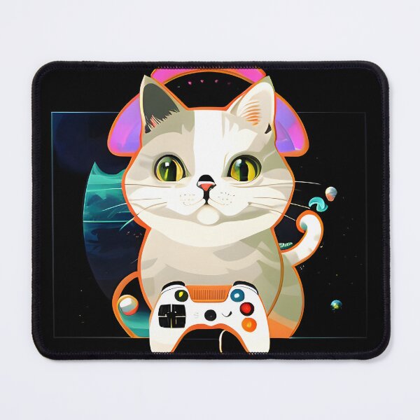 Item preview, Pixelated Purrfect - An AI Image of a Cat's Digital Adventure designed and sold by Mechanical-Artt.