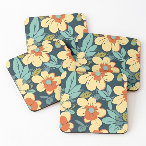 Item preview, Beautiful retro flowers designed and sold by NxtGenArt.