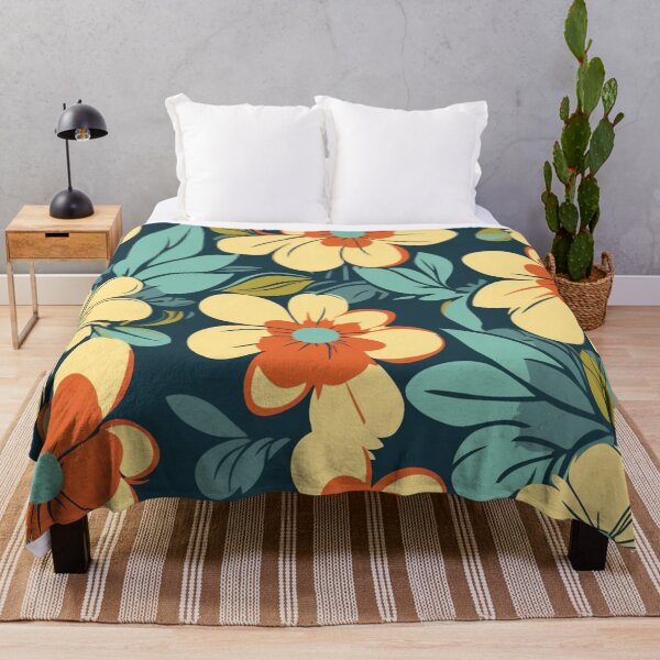 Item preview, Beautiful retro flowers designed and sold by NxtGenArt.
