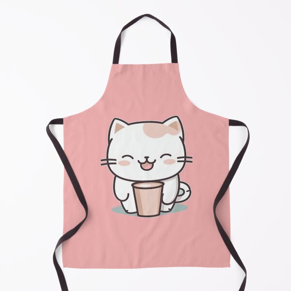 Item preview, Cute Kawaii Cat with Coffee Cup designed and sold by WalterWhatFace.