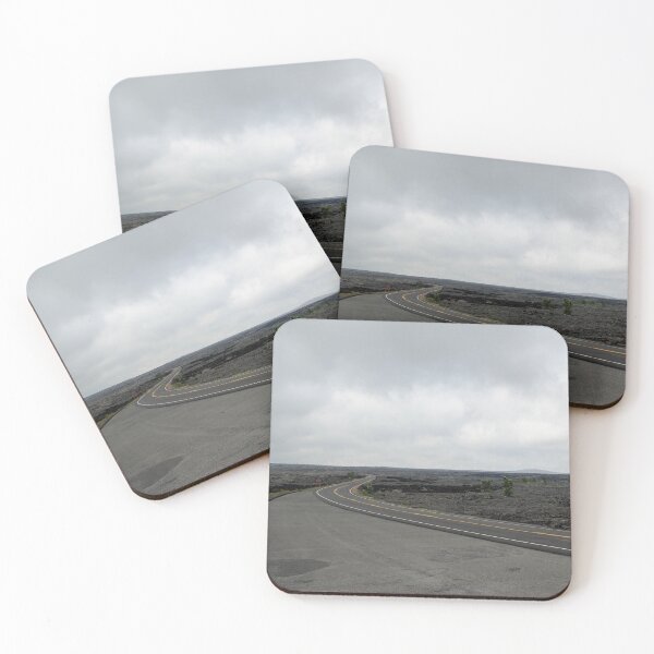 Item preview, Lava and winding road in Kilauea Volcano, Chain of craters road, Hawaii island designed and sold by not-design.