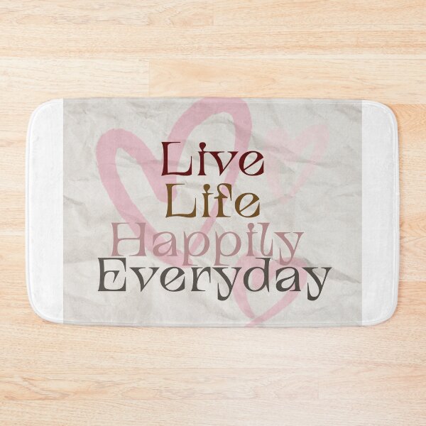 Item preview, Live life happily everyday  designed and sold by KrithigaArts.