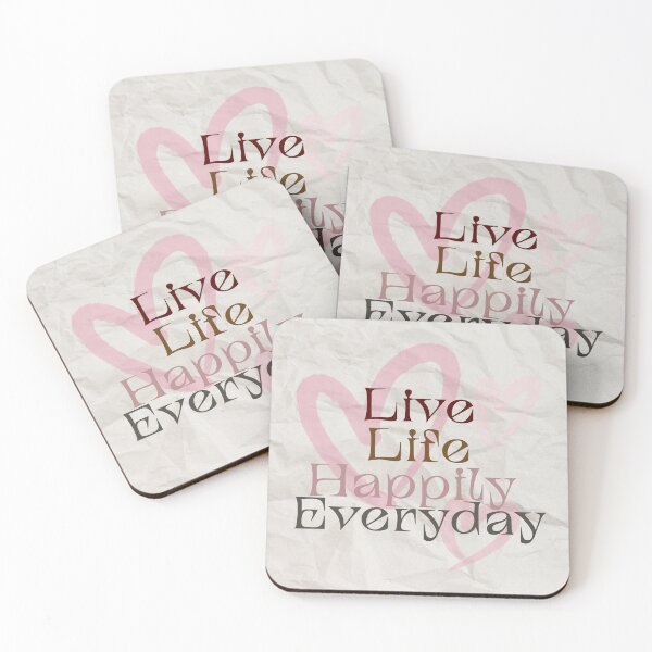 Item preview, Live life happily everyday  designed and sold by KrithigaArts.