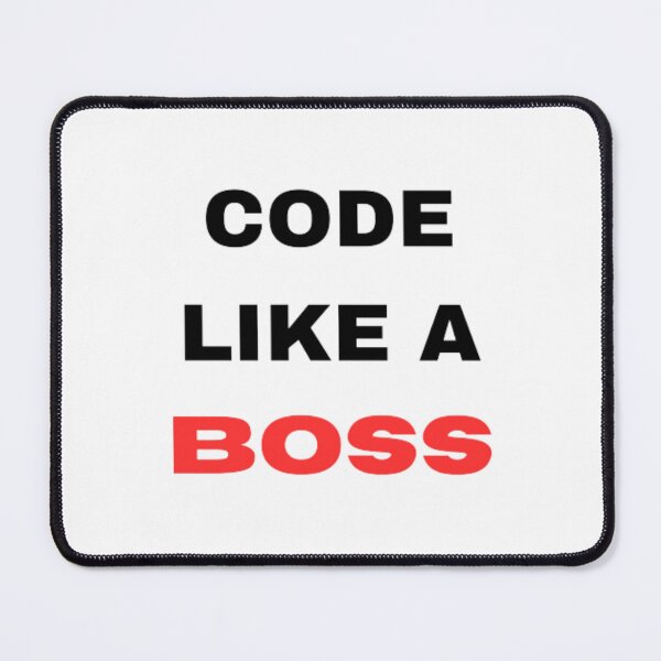 Item preview, Code like a boss - programmer - developer designed and sold by TeePassion.