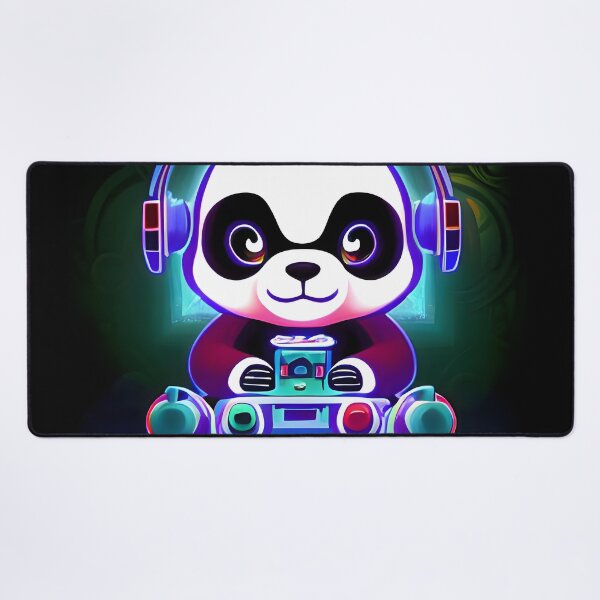 Item preview, Pawsome Player - An AI Image of a Panda Bear Gaming Champion designed and sold by Mechanical-Artt.
