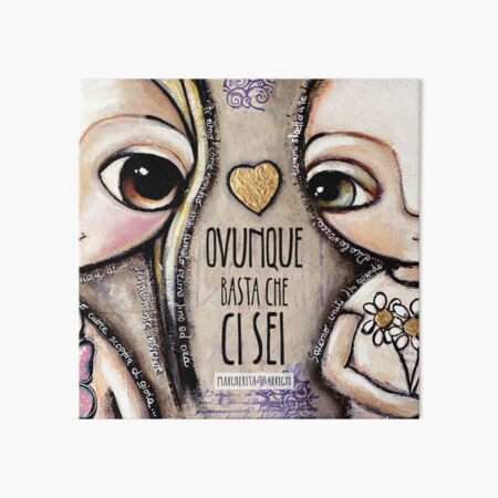 Child Lovers with big eyes Art Board Print