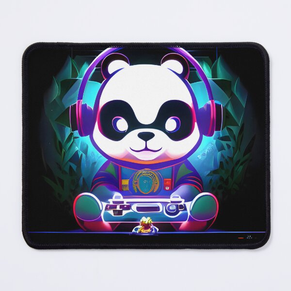 Item preview, Game On, Panda! - An AI Image of a Bear in the Digital World designed and sold by Mechanical-Artt.