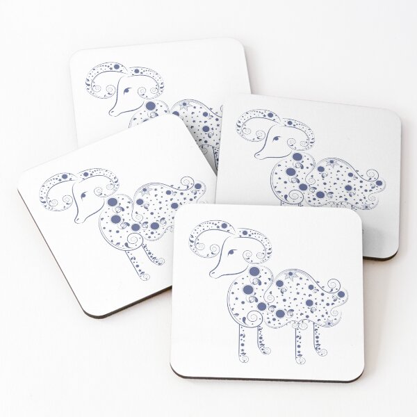 Item preview, Floral design of aries in zodiac signs designed and sold by JAG2B.