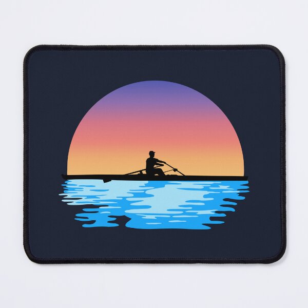 Item preview, rowing, rowing boat, water and sunset, one rowing designed and sold by claudiasartwork.