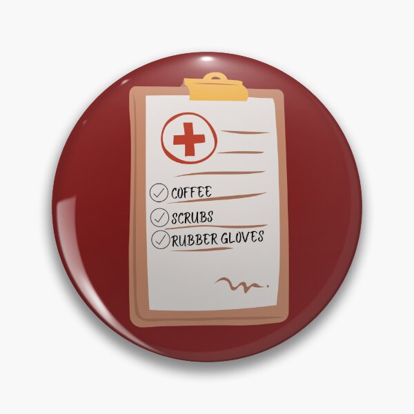 Item preview, Coffee Scrubs And Rubber Gloves - Medical Clipboard Checklist designed and sold by CarleLS.