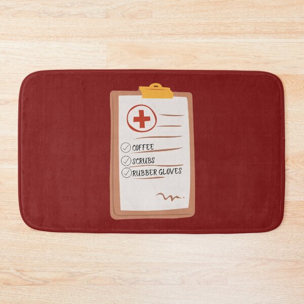 Item preview, Coffee Scrubs And Rubber Gloves - Medical Clipboard Checklist designed and sold by CarleLS.