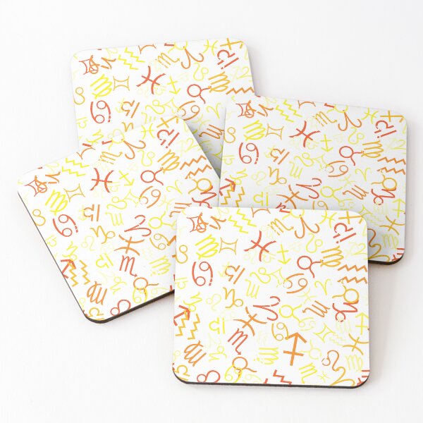 Item preview, Red seamless pattern with zodiac icons , vector illustration designed and sold by JAG2B.