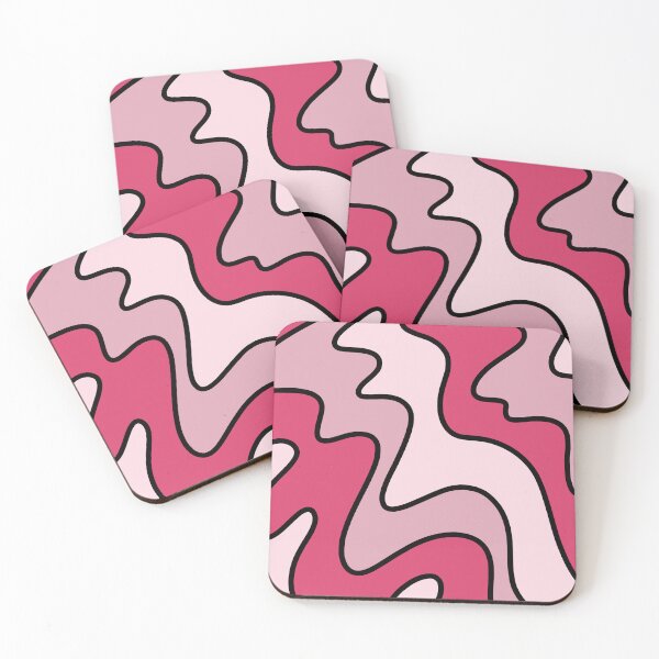 Item preview, Pink wavy Pattern designed and sold by ZonurePatterns.