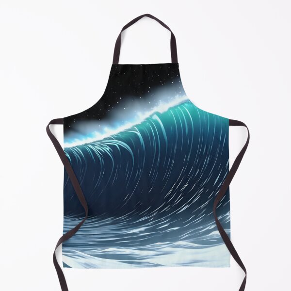Item preview, Midnight tidal wave, ink drawing, Ai Generated Art designed and sold by ACC .