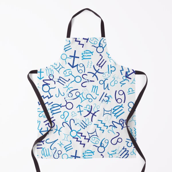Item preview, blue seamless pattern with zodiac icons , vector illustration designed and sold by JAG2B.